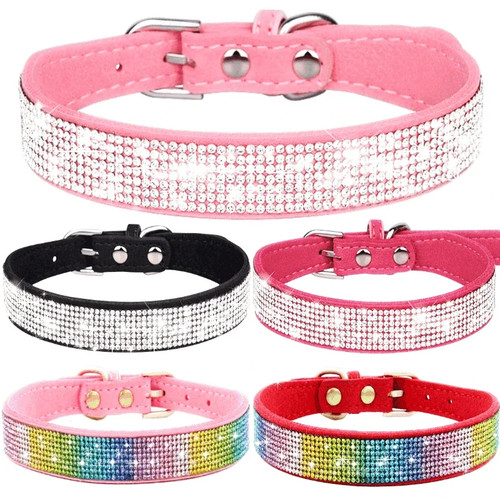 Dog collar suede - collar,