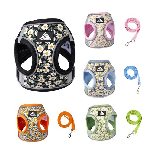 Floral pet harness anti - floral,
