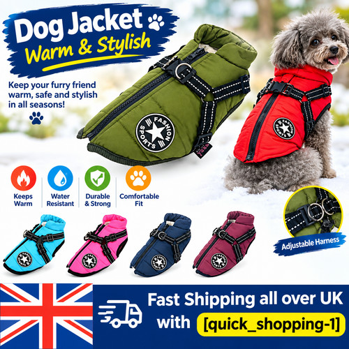 Dog coat waterproof with - coat,