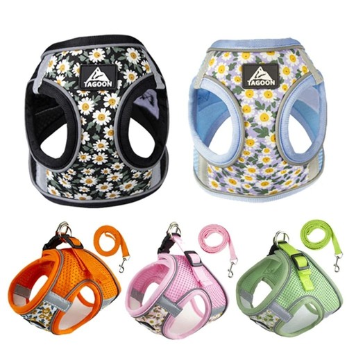Floral pet harness - pet, anti