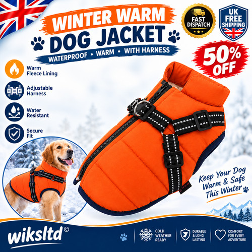 Dog waterproof coat with - coat,