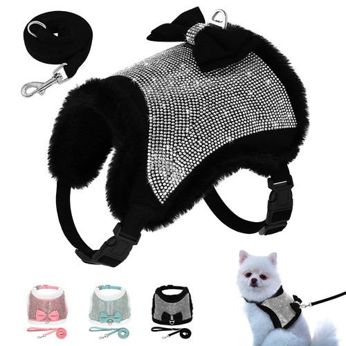 Bling diamante puppy harness - puppy,