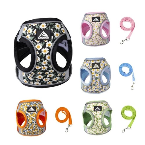 Floral pet harness anti - pet,
